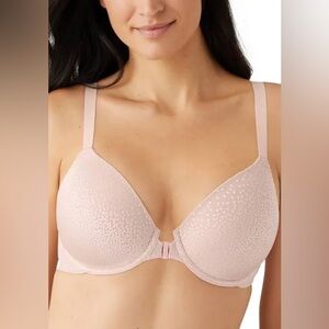 Wacoal Women Back Appeal Front Close Contour T-Shirt Bra 853403 Size 36DDD Rose